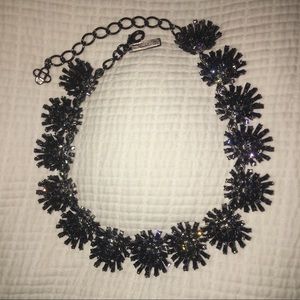 Oscar de la Renta Black Crystal Necklace